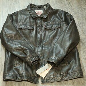 Vtg New Levi's Men's XLT Brown  Denim Jacket